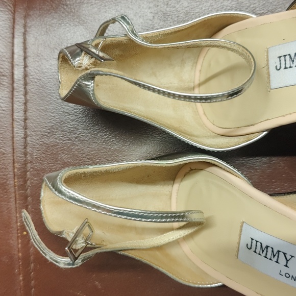 Jimmy Choo Typhoon heel pump in color lychee size 37 new vibram sole - Picture 8 of 12